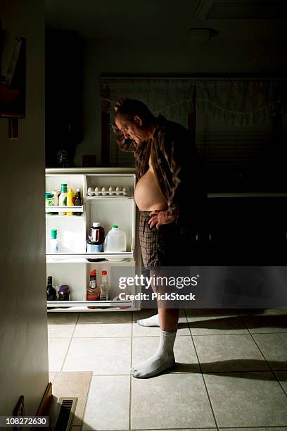 midnight snack - ondergoed stockfoto's en -beelden