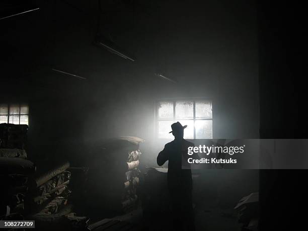 shadow - chicago gangster stockfoto's en -beelden