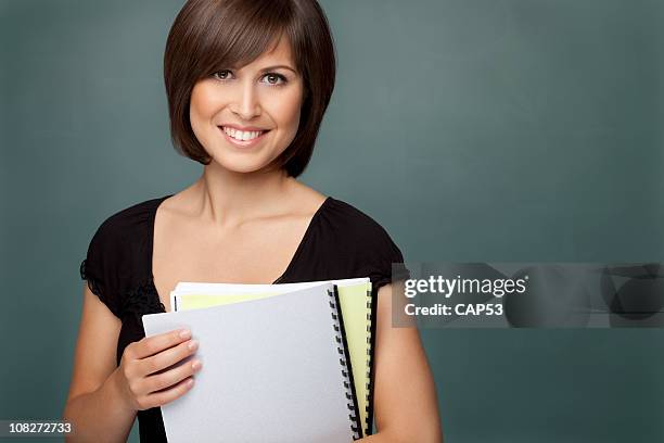 teacher back to school - teacher with folder stock pictures, royalty-free photos & images