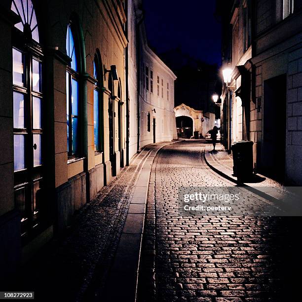 night in old town - prague people stock pictures, royalty-free photos & images