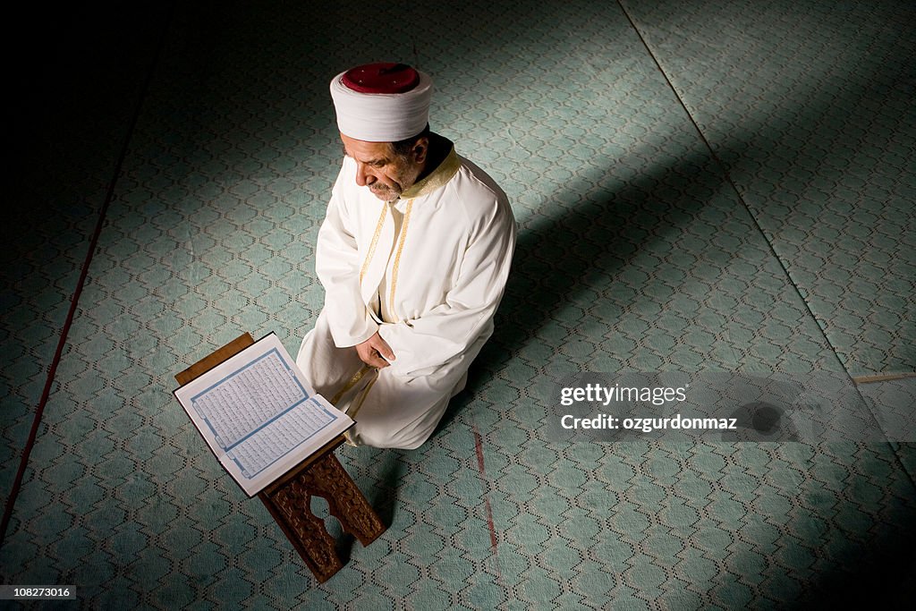 Imam reading Holly Quran