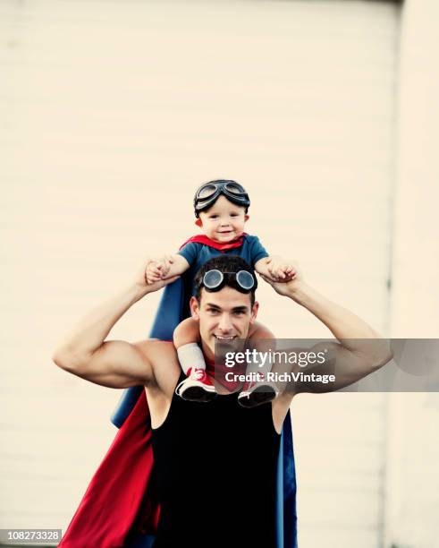 superhero toddler - baby superhero stock pictures, royalty-free photos & images