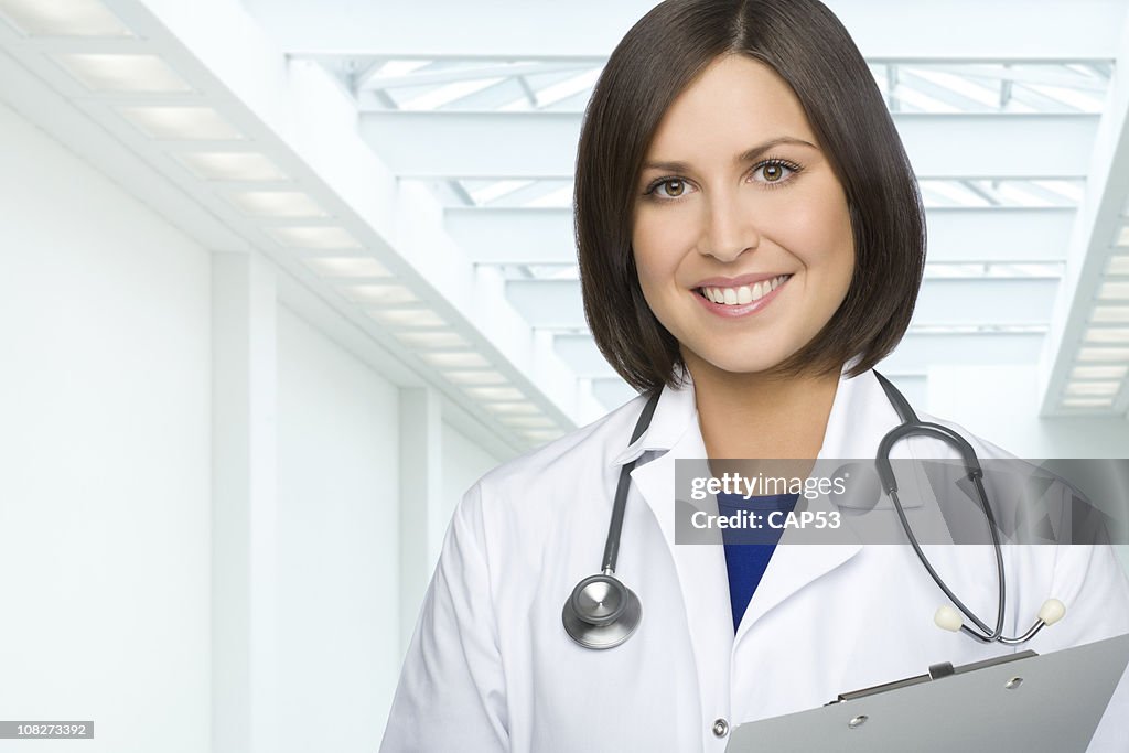 Woman Doctor At The Hospital