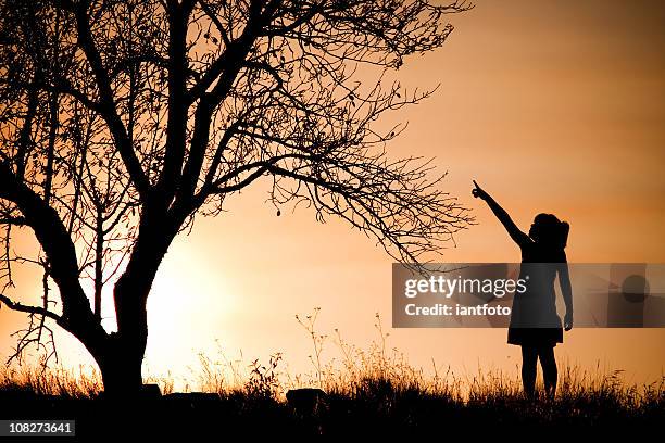 Menina E Rvore, Foto de stock