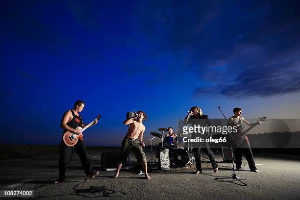 rock band - rock band stock pictures, royalty-free photos & images