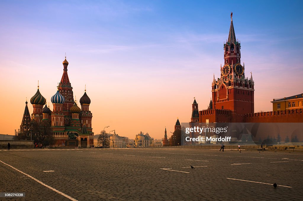 Red Square in Moscow at Sunrise