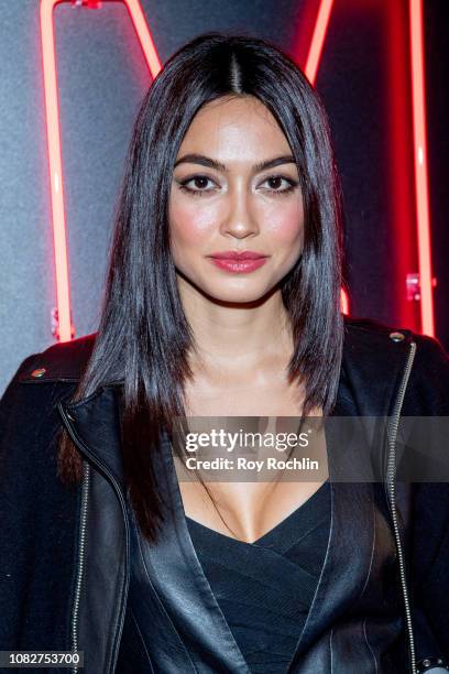 Ambra Battilana Gutierrez attends the Susanne Bartsch and David Barton's Toy Drive at TMPL West Village at TMPL West Village on December 14, 2018 in...