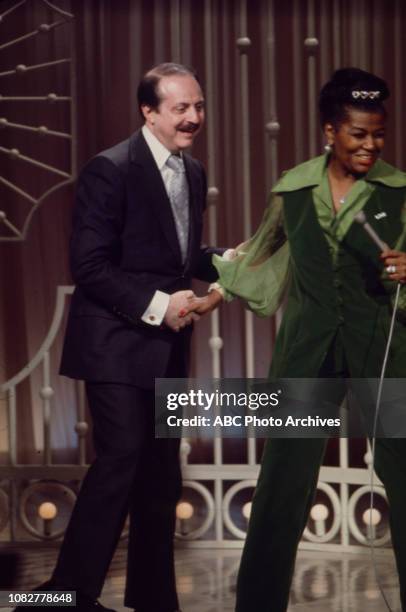 David Merrick, Pearl Bailey appearing on the Disney General Entertainment Content via Getty Images series 'The Pearl Bailey Show'.