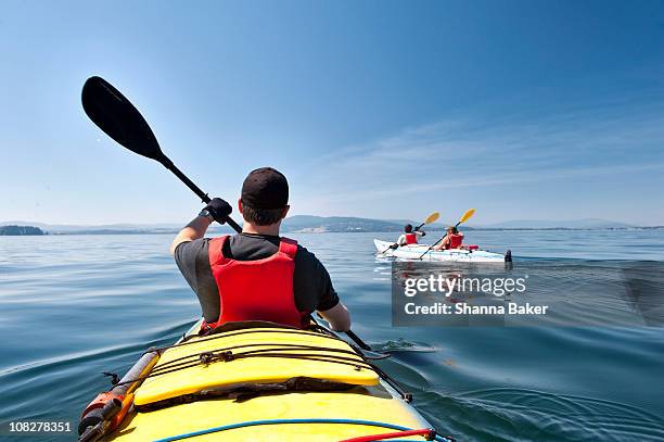 kayaking - vancouver island stock-fotos und bilder