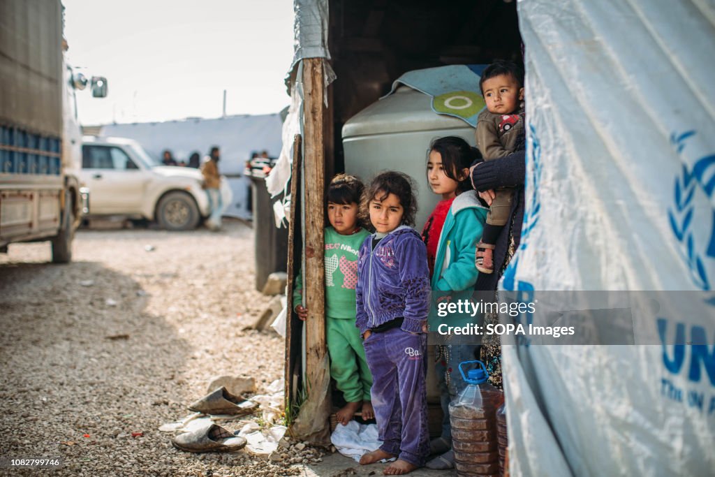 As temperatures plummet, refugees prepare for another storm...