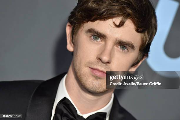 Freddie Highmore attends the 24th annual Critics' Choice Awards at Barker Hangar on January 13, 2019 in Santa Monica, California.