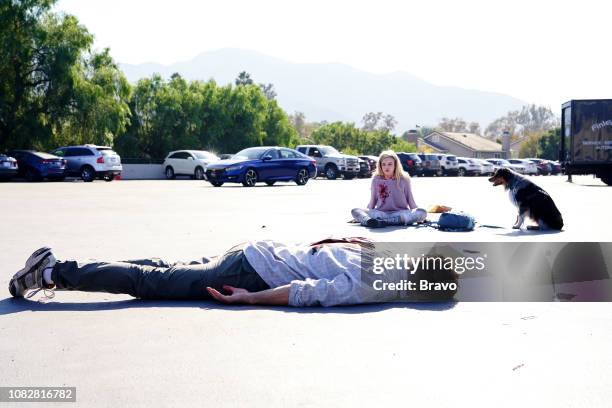 This Young Woman Fought Like Hell" Episode 108 -- Pictured: Eric Bana as John Meehan, Julia Garner as Terra Newell --