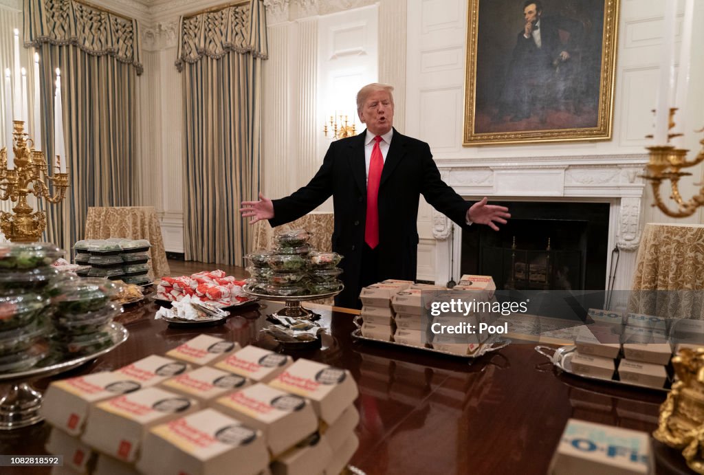 President Trump Hosts College Football Champion Clemson Tigers At White House