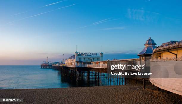 brighton palace pier - british coast stock-fotos und bilder