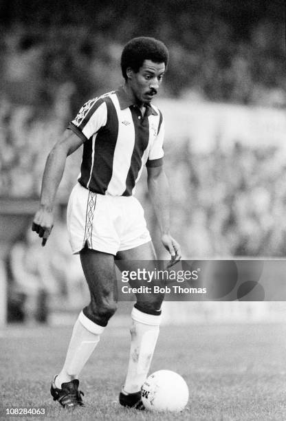 Brendon Batson in action for West Bromwich Albion during the First Division match between West Bomwich Albion and Middlesbrough at the Hawthorns in...