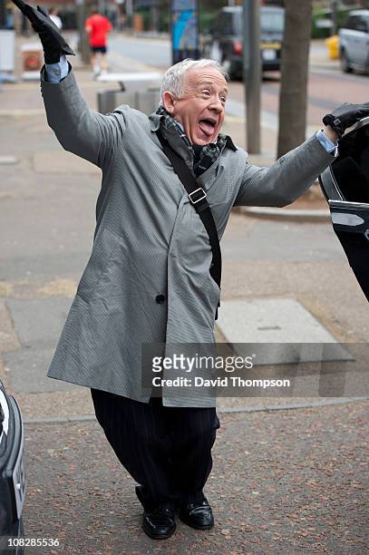 Leslie Jordan sighted after leaving ITV's 'This Morning' studios on January 24, 2011 in London, England.