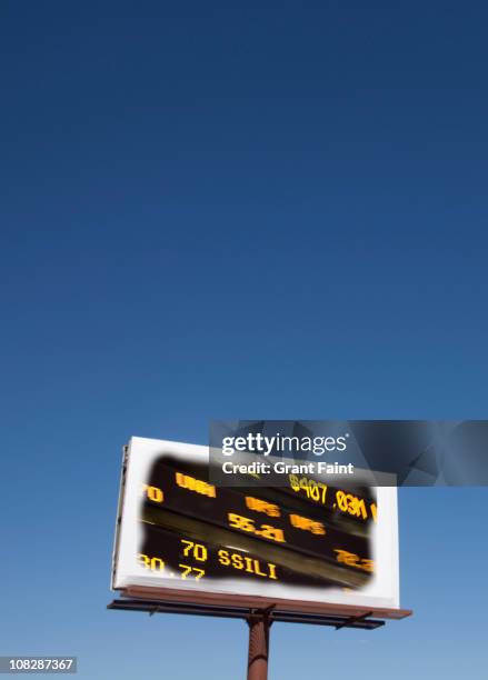 billboard sign with photograph. - vertical billboard stock pictures, royalty-free photos & images