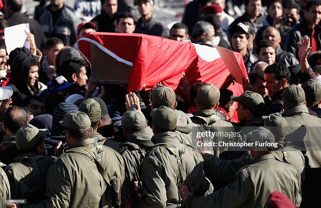 Demonstrations Continue In Tunisia As Calls Come For Dissolution Of Ruling Party