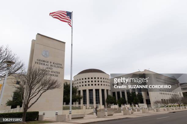 This photo shows the George P. Kazen Federal Building and United States Courthouse, in Laredo, Texas, on January 14, 2019.