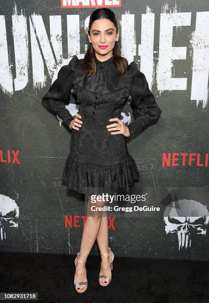 Floriana Lima arrives at Marvel's "The Punisher" Los Angeles Premiere at ArcLight Hollywood on January 14, 2019 in Hollywood, California.