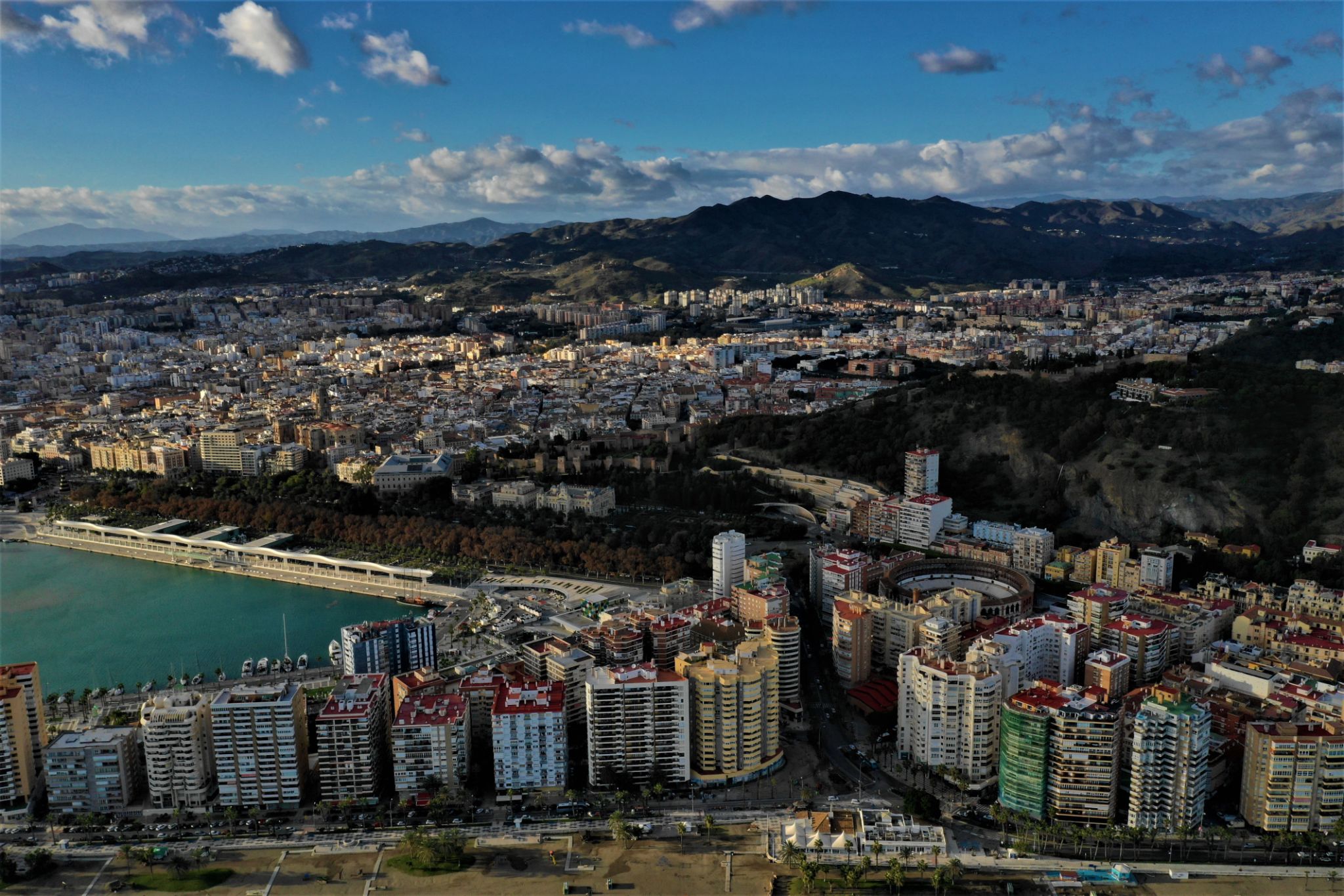 Malaga from above Malaga from above