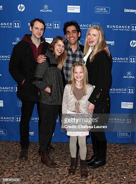 Actors Christopher Denham, Nicole Vicius, writer/director Zal Batmanglij, actresses Avery Pohl, and Brit Marling attend "Sound Of My Voice" at the...