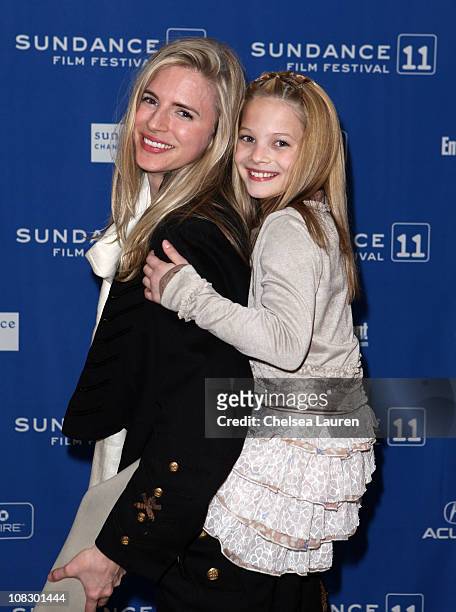 Actresses Brit Marling and Avery Pohl attend "Sound Of My Voice" at the Yarrow Hotel Theatre during the 2011 Sundance Film Festival on January 24,...