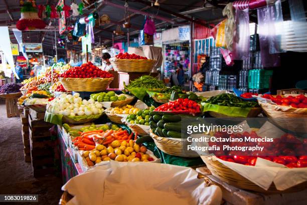 market place tianguis in oaxaca mexico - oaxaca stock pictures, royalty-free photos & images
