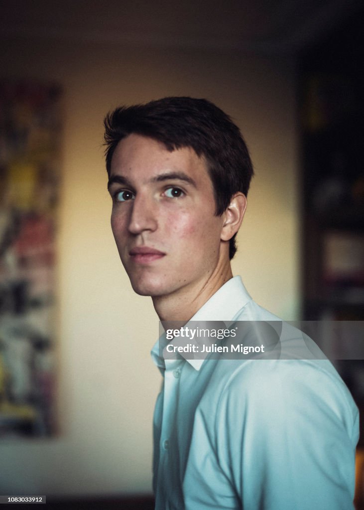 The son of LVMH chairman Bernard Arnault, Alexandre Arnault poses for