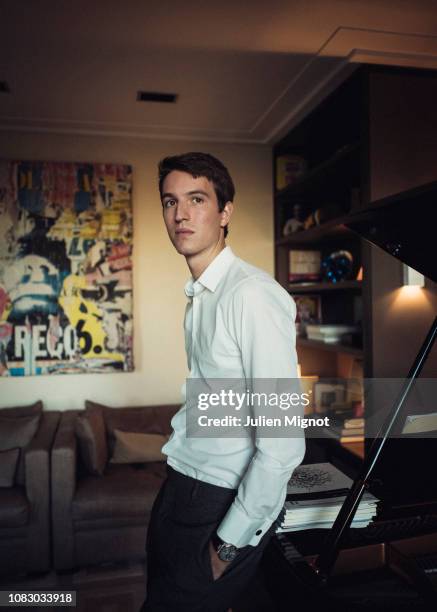 The son of LVMH chairman Bernard Arnault, Alexandre Arnault poses for a portrait on September 2018 in Paris, France.