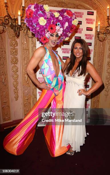 Lauren Goodger attends the launch of 'Priscilla Parties' at Palace Theatre on January 24, 2011 in London, England.