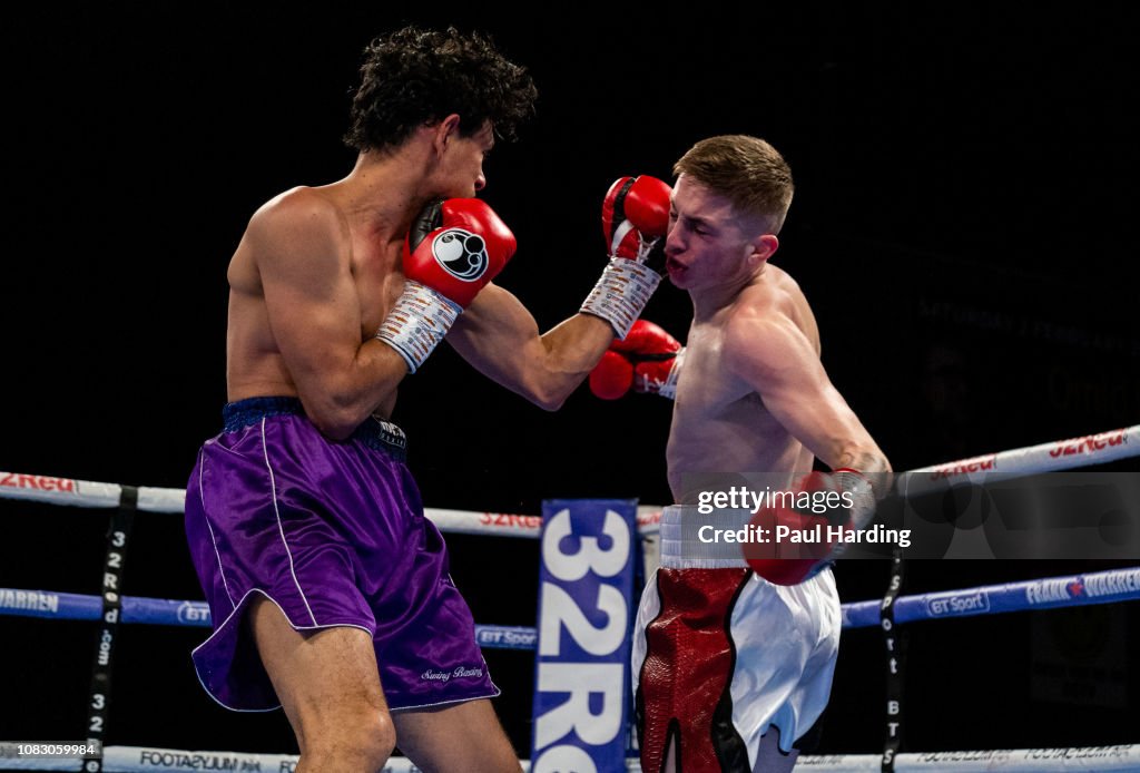Boxing Garner Ryan Garner v Jose Aguilar at Brentwood Centre on December 15, 2018 ...