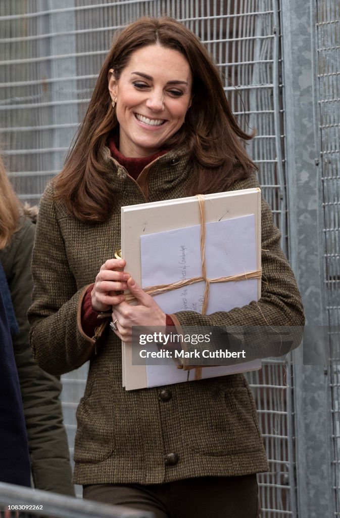 The Duchess Of Cambridge Visits Islington Community Garden