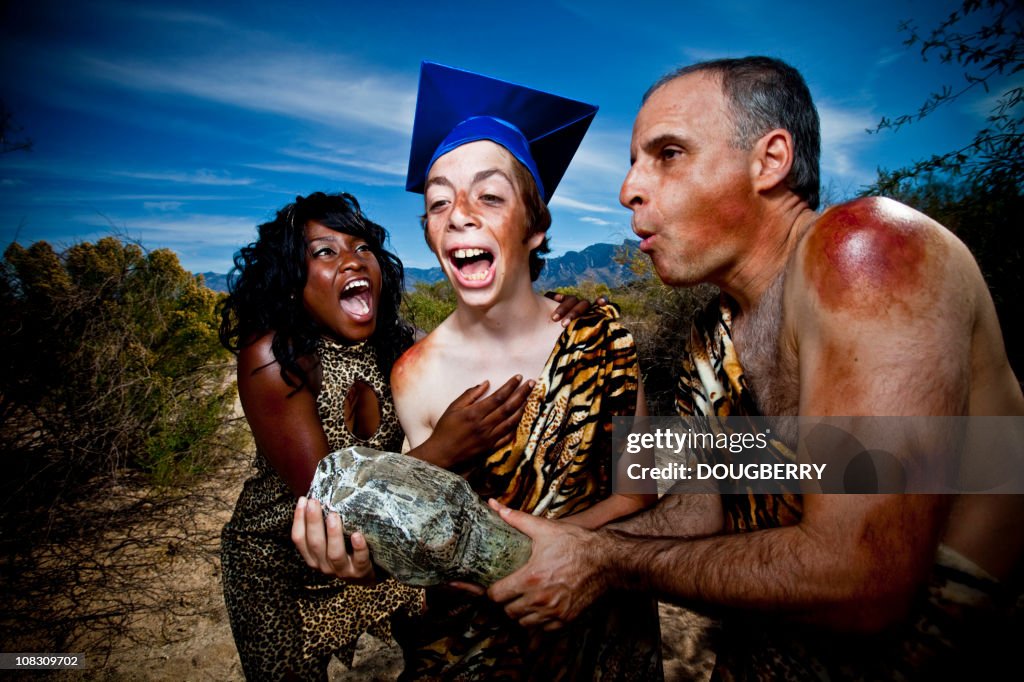 Caveman Graduation