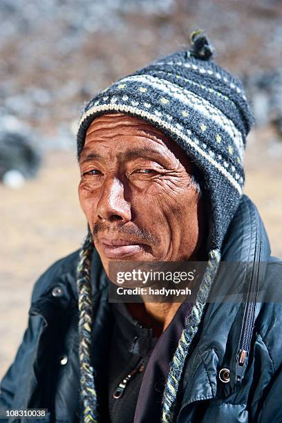 nepali porter - nepal portrait stock pictures, royalty-free photos & images