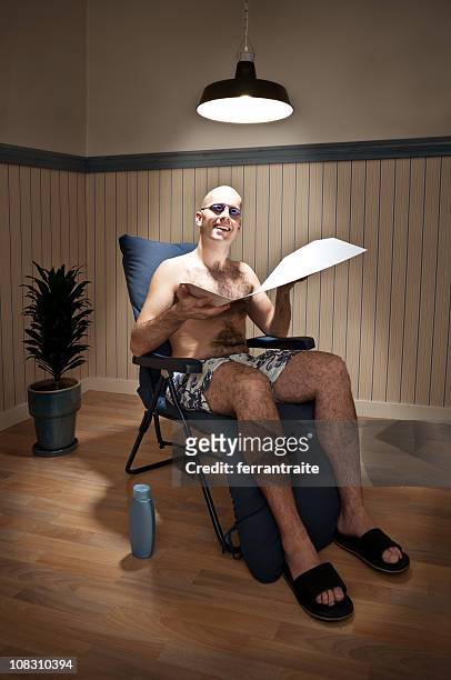 sunbathers in solarium - diy disaster stock pictures, royalty-free photos & images