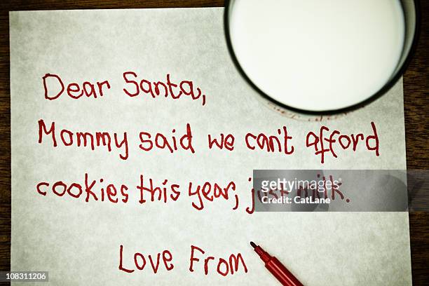 letter to santa series - claus lange stock pictures, royalty-free photos & images