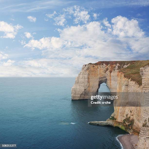 sea landscape with stone bridge - alabaster coast stock pictures, royalty-free photos & images