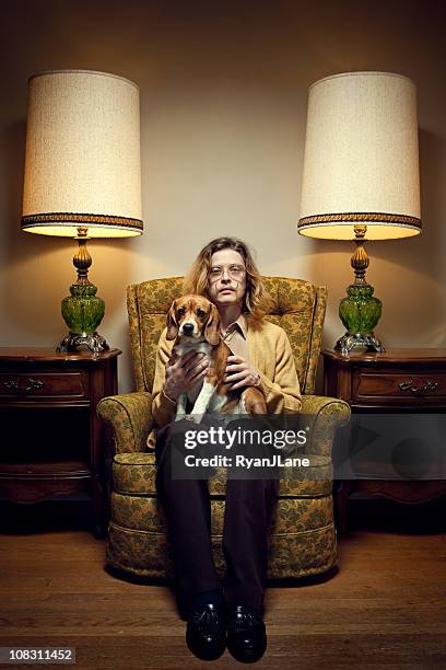 vintage room and mustache man - eccentric stock pictures, royalty-free photos & images