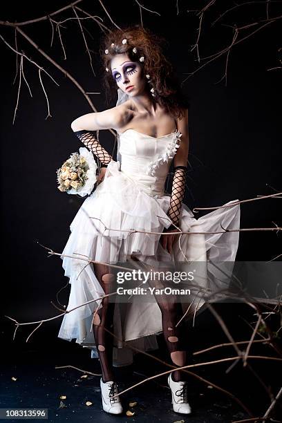 bride - wedding nightmare stock pictures, royalty-free photos & images