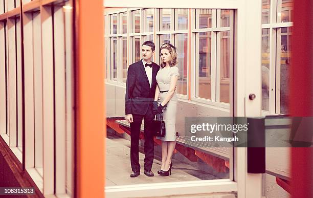 vintage couple - hollywood couples stock pictures, royalty-free photos & images