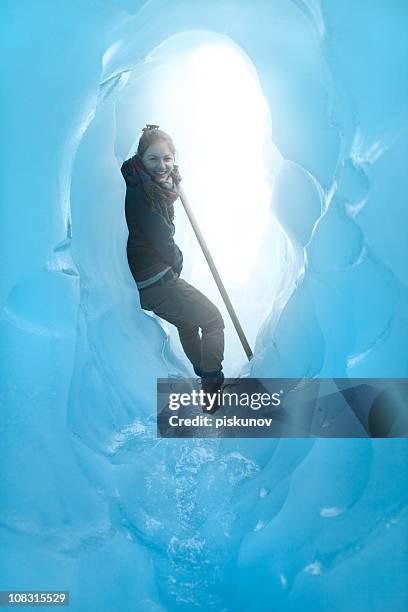 glacier climbing - fox glacier stock pictures, royalty-free photos & images