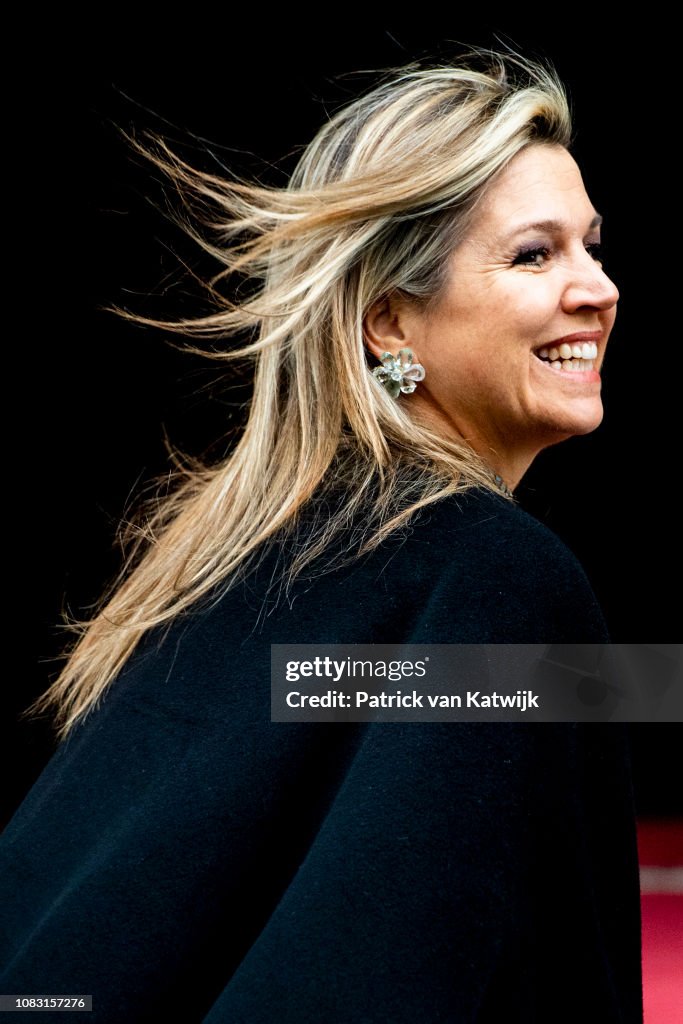 Dutch Royal Family Attends New Year Reception At Royal Palace In Amsterdam