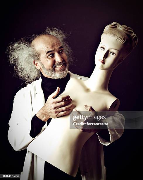 Mad Scientist In Love High-Res Stock Photo