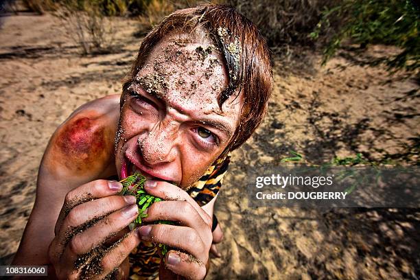 cave boy - caveman stock pictures, royalty-free photos & images