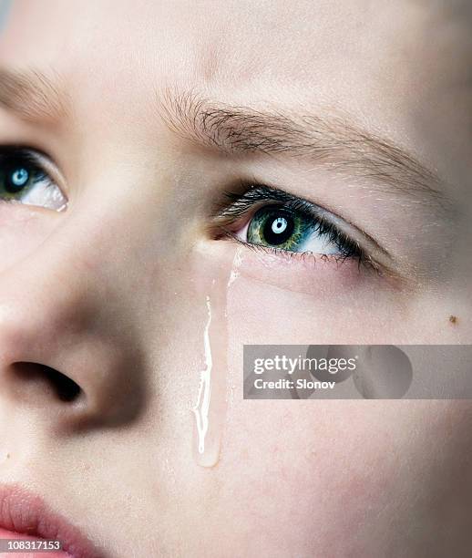 sad boy - teardrop stockfoto's en -beelden
