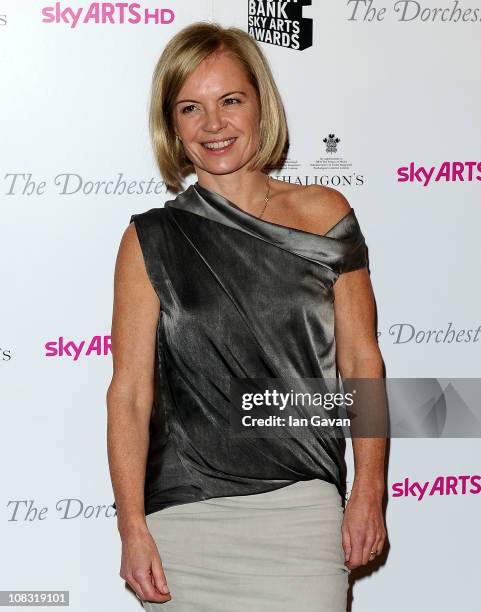 Persoanlity Mariella Frostrup poses in the press room at the South Bank Sky Arts Awards at The Dorchester on January 25, 2011 in London, England.