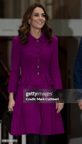 Catherine, Duchess of Cambridge visits The Royal Opera House on January 16, 2019 in London, England. The visit is to learn more about their use of...