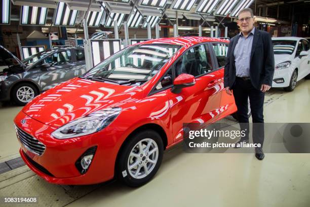 January 2019, North Rhine-Westphalia, Köln: Martin Hennig, Chairman of the Ford Works Council, stands in a production hall for the Ford Fiesta....