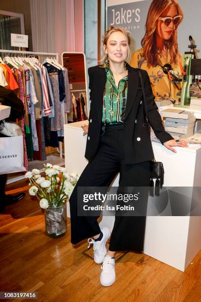 German actress Caro Cult attends the InStyle Lounge Opening Brunch/Open House at Cafe Moskau on January 16, 2019 in Berlin, Germany.